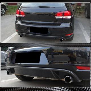 Диффузор заднего бампера V2 для GTI HB 2010-2013, Карбон фото 3