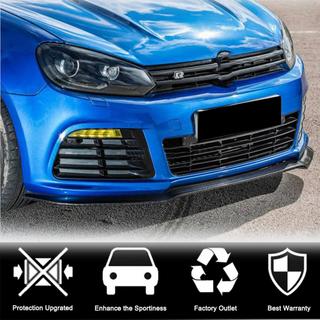 Передний бампер Лип V1 для R HB 2010-2013, Карбон Volkswagen Golf 6 2008-2014 гг. фото 2