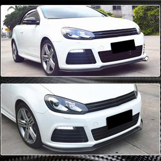 Передний бампер Лип V1 для R HB 2010-2013, Карбон Volkswagen Golf 6 2008-2014 гг. фото 4