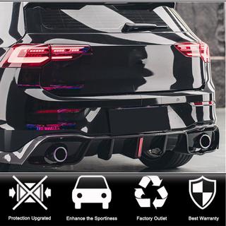 Диффузор заднего бампера для GTI HB, Карбон фото 2