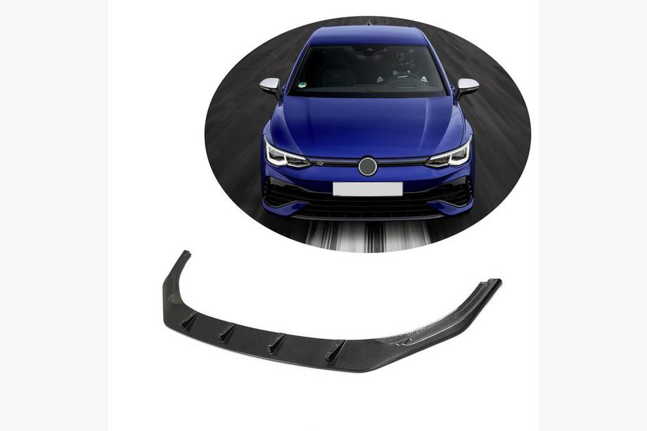 Volkswagen Golf 8 2019- гг. Накладка на передний бампер Lip (для R HB 2019-2024, Карбон) Image