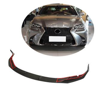 Накладка на передний бампер Lip (для GS F 2015-2020, Карбон) Lexus GS 2011-2020 гг. фото 1