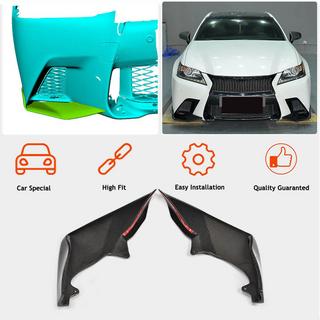 Карбоновые Накладки на Передний Бампер (для F-Sport 2011-2015) Lexus GS 2011-2020 гг. фото 2
