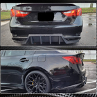 Lexus GS 2011-2020 гг. Диффузор заднего бампера (для F-Sport 2011-2015, Карбон) фото 5