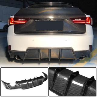 Диффузор заднего бампера V1 для Base/F-Sport 2013-2016, Карбон Lexus IS 2013- гг. фото 1