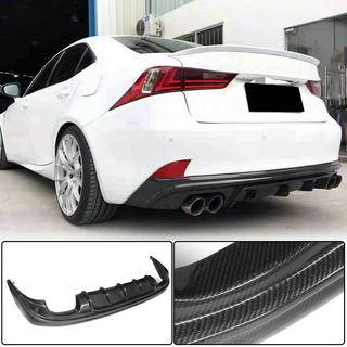 Диффузор заднего бампера V2 для Base/F-Sport 2013-2016, Карбон Lexus IS 2013- гг. фото 1