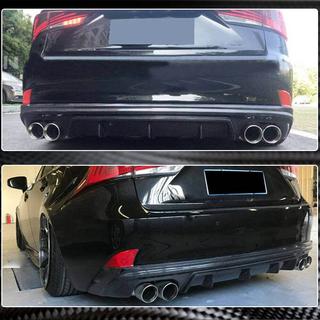 Диффузор заднего бампера V2 для Base/F-Sport 2013-2016, Карбон Lexus IS 2013- гг. фото 3