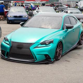 Боковые пороги (для Base/F-Sport 2013-2020, Карбон) Lexus IS 2013- гг. фото 1