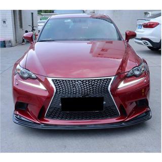 Накладка на передний бампер Lip (для F-Sport 2013-2016, Карбон) Lexus IS 2013- гг. фото 2