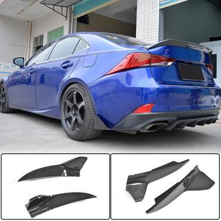Накладка на задний бампер (для Base/F-Sport 2016-2020, Карбон) Lexus IS 2013- гг. фото 1