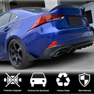 Накладка на задний бампер (для Base/F-Sport 2016-2020, Карбон) Lexus IS 2013- гг. фото 3