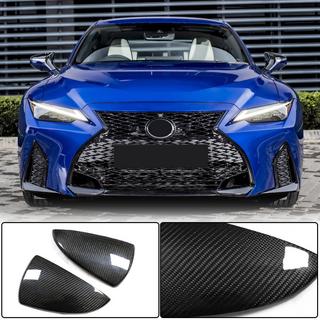 Накладки на Зеркала (для 2020+, Сухой Карбон) Lexus IS 2013- гг. фото 1