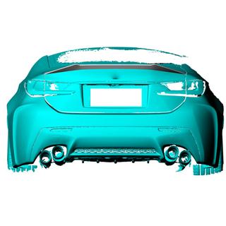 Спойлер (для RC F 2014-2018, Карбон) Lexus RC 200t 2014- гг. фото 2
