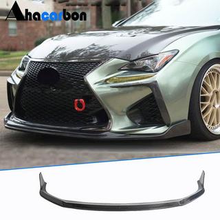 Передняя накладка Lip (для RC F 2014-2018, Карбон) Lexus RC 200t 2014- гг. фото 1
