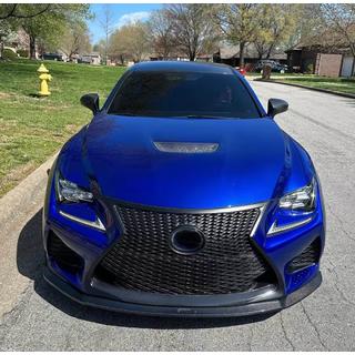 Передняя накладка Lip (для RC F 2014-2018, Карбон) Lexus RC 200t 2014- гг. фото 2