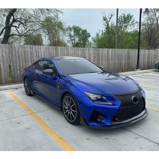 Передняя накладка Lip (для RC F 2014-2018, Карбон) Lexus RC 200t 2014- гг. фото 3