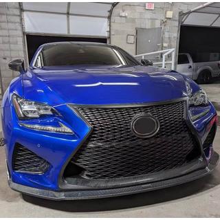 Передняя накладка Lip (для RC F 2014-2018, Карбон) Lexus RC 200t 2014- гг. фото 4