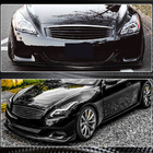Infiniti G25/G35/37 (V36/CV36) 2006-2015 гг. Накладка на передний бампер Lip (для G37 Coupe 2009-2013, Карбон) фото 3