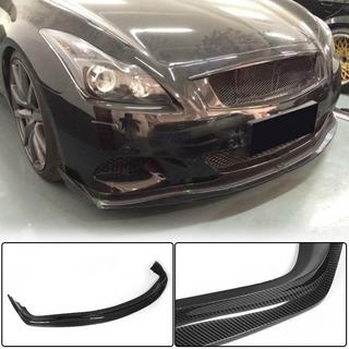 Накладка на передний бампер Lip (для G37 Coupe 2009-2013, Карбон) Infiniti G25/G35/37 (V36/CV36) 2006-2015 гг. фото 1