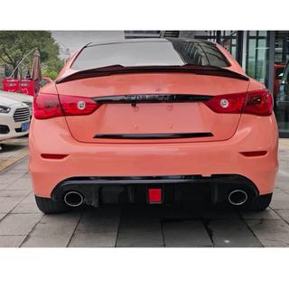 Диффузор заднего бампера V2 для Q50 Base/Sport 2014-2017 Карбон Infiniti Q50/Q60 2013-2024 гг. фото 2