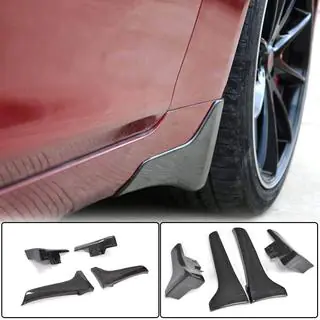 Брызговики (для Q50 Base/Sport 2014-2017, Карбон) Infiniti Q50/Q60 2013-2024 гг. фото 1