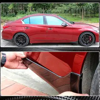 Брызговики (для Q50 Base/Sport 2014-2017, Карбон) Infiniti Q50/Q60 2013-2024 гг. фото 3