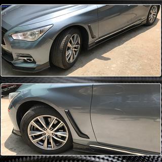 Карбоновые накладки на передние крылья (для Q50 Base/Sport 2014-2020) Infiniti Q50/Q60 2013-2024 гг. фото 3