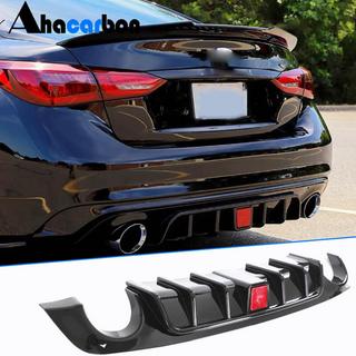 Диффузор заднего бампера V1 (для Q50 Base/Sport 2018-2023) Infiniti Q50/Q60 2013-2024 гг. фото 1