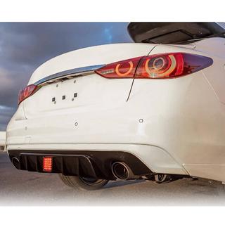 Диффузор заднего бампера V1 (для Q50 Base/Sport 2018-2023) Infiniti Q50/Q60 2013-2024 гг. фото 3