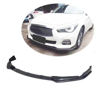 Передний Бампер Лип V1 для Q50 Base 2014-2017 Карбон Infiniti Q50/Q60 2013-2024 гг. фото 1