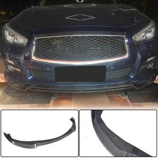 Передний Бампер Лип V2 для Q50 Base 2014-2017 Карбон Infiniti Q50/Q60 2013-2024 гг. фото 1