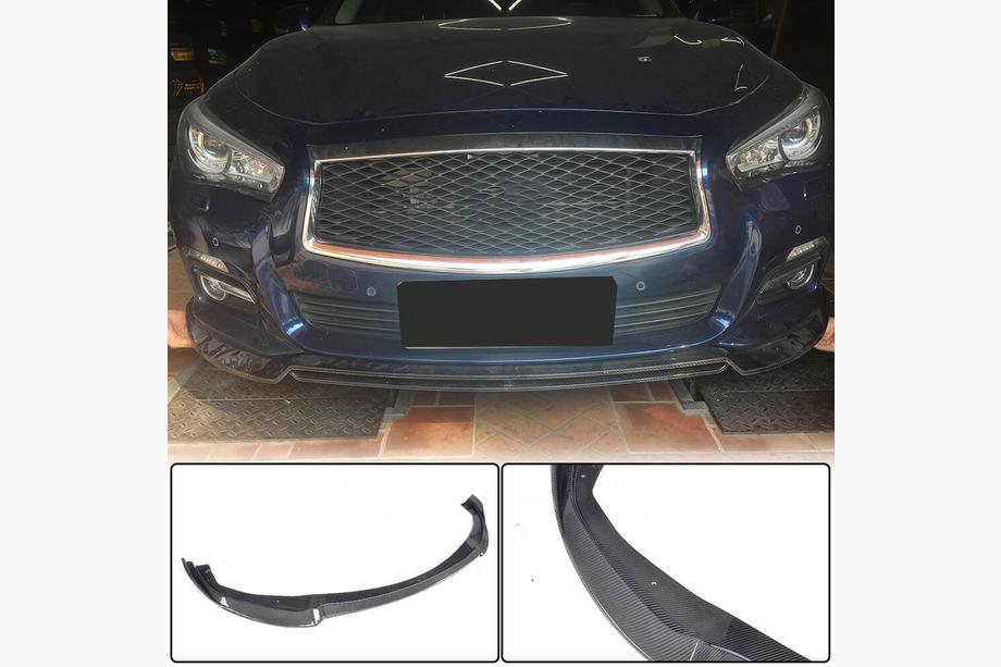 Infiniti Q50/Q60 2013-2024 гг. Передний Бампер Лип V2 для Q50 Base 2014-2017 Карбон Image