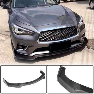 Передний бампер Лип V1 для Q50 Base 2018-2023 Карбон Infiniti Q50/Q60 2013-2024 гг. фото 2