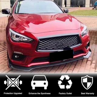 Передний бампер Лип V1 для Q50 Base 2018-2023 Карбон Infiniti Q50/Q60 2013-2024 гг. фото 3