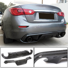 Infiniti Q50/Q60 2013-2024 гг. Диффузор заднего бампера V3 для Q50 Base/Sport 2014-2017, Карбон фото 1