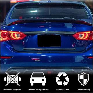 Накладка на крышку багажника (для Q50 Base/Sport 2014-2017, Карбон) Infiniti Q50/Q60 2013-2024 гг. фото 2