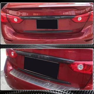 Накладка на крышку багажника (для Q50 Base/Sport 2014-2017, Карбон) Infiniti Q50/Q60 2013-2024 гг. фото 3