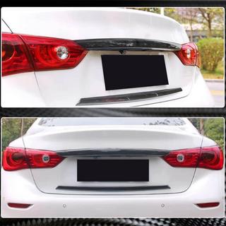 Накладка на крышку багажника (для Q50 Base/Sport 2014-2017, Карбон) Infiniti Q50/Q60 2013-2024 гг. фото 4