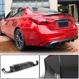 Диффузор заднего бампера V2 для Q50 Base/Sport 2018-2023 Карбон Infiniti Q50/Q60 2013-2024 гг. фото 1