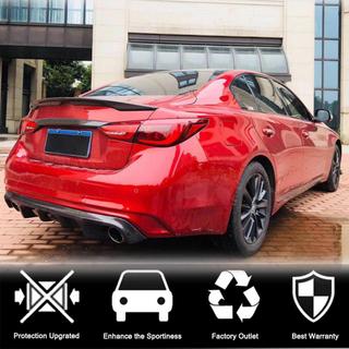 Диффузор заднего бампера V2 для Q50 Base/Sport 2018-2023 Карбон Infiniti Q50/Q60 2013-2024 гг. фото 2