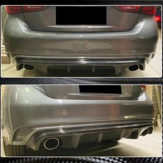 Диффузор заднего бампера V2 для Q50 Base/Sport 2018-2023 Карбон Infiniti Q50/Q60 2013-2024 гг. фото 4