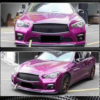 Передний Лип-спойлер V1 для Q50 Sport 2014-2017 Карбон Infiniti Q50/Q60 2013-2024 гг. фото 3