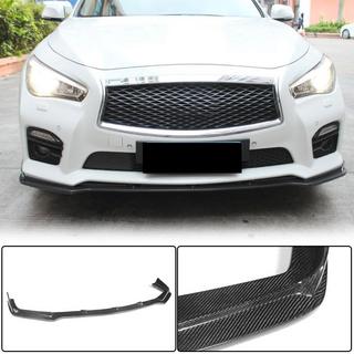 Передний бампер Лип V2 для Q50 Sport 2014-2017 Карбон Infiniti Q50/Q60 2013-2024 гг. фото 1