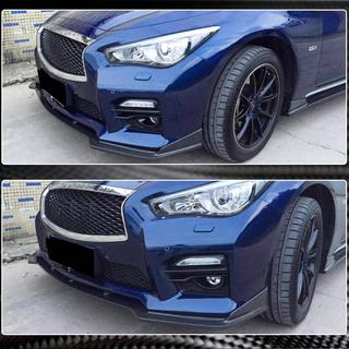 Передний бампер Лип V2 для Q50 Sport 2014-2017 Карбон Infiniti Q50/Q60 2013-2024 гг. фото 3
