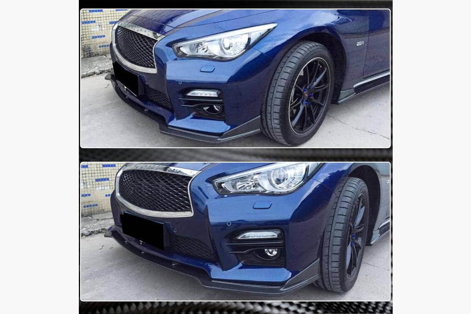 Infiniti Q50/Q60 2013-2024 гг. Передний бампер Лип V2 для Q50 Sport 2014-2017 Карбон Фото 3
