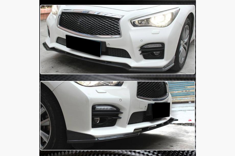 Infiniti Q50/Q60 2013-2024 гг. Передний бампер Лип V2 для Q50 Sport 2014-2017 Карбон Фото 4