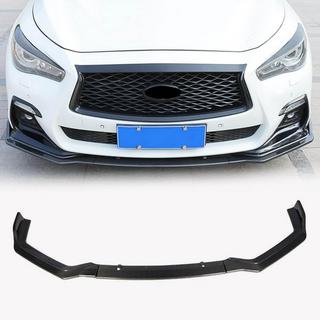 Передний бампер Лип V1 для Q50 Sport 2018-2022, Карбон Infiniti Q50/Q60 2013-2024 гг. фото 1