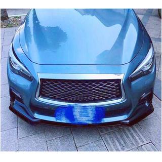 Передний бампер Лип V1 для Q50 Sport 2018-2022, Карбон Infiniti Q50/Q60 2013-2024 гг. фото 3