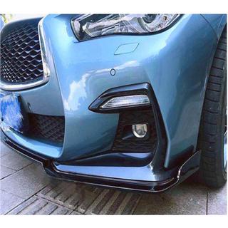 Передний бампер Лип V1 для Q50 Sport 2018-2022, Карбон Infiniti Q50/Q60 2013-2024 гг. фото 4