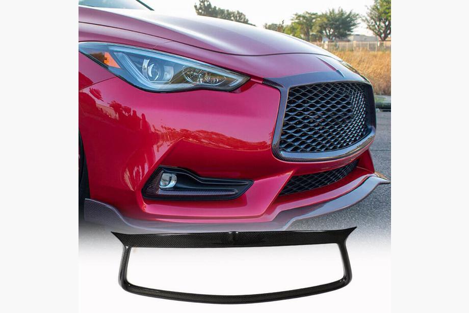 Infiniti Q50/Q60 2013-2024 гг. Окантовка решетки радиатора (для Q60 2016-2022, Карбон) Image